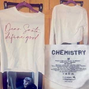 Dear Santa Define Good Top Size Medium